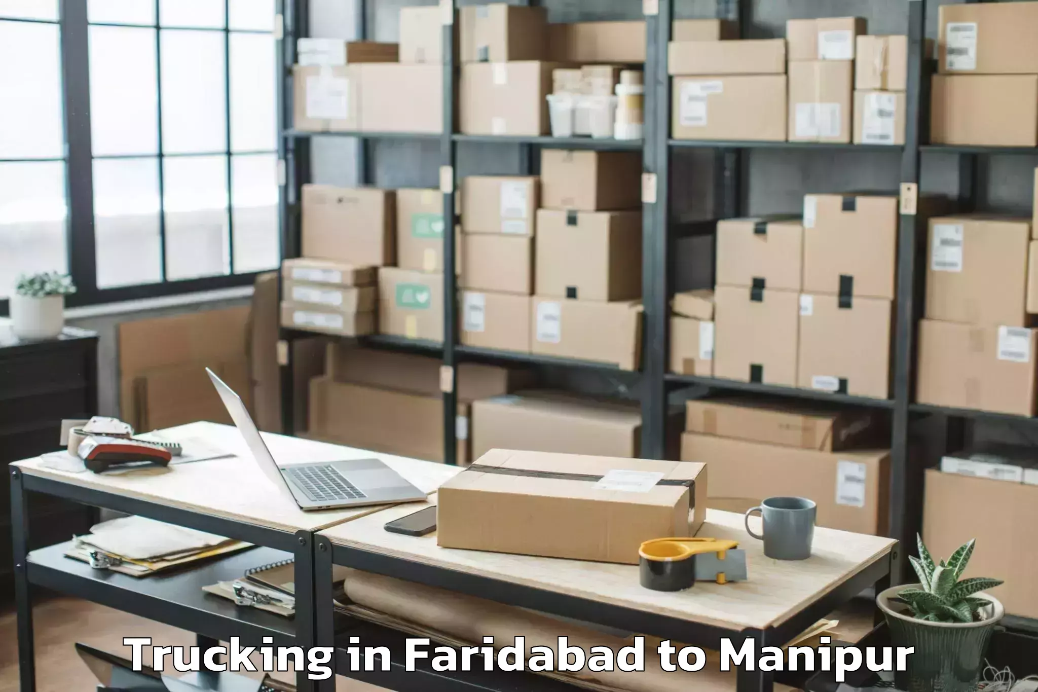 Easy Faridabad to Nit Manipur Trucking Booking